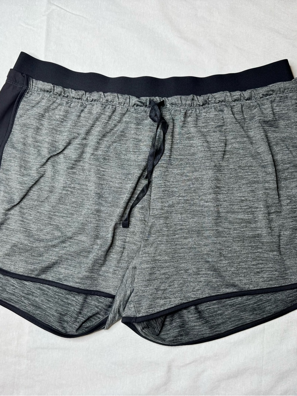 Tek Gear Womens XXL Gray Black Athletic Workout Shorts